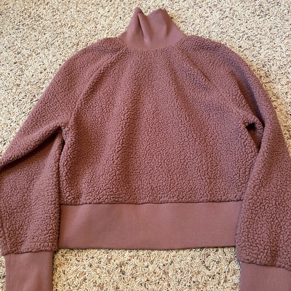 PINK Cropped Sherpa Jacket - Picture 2 of 4